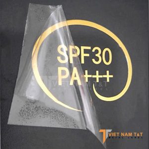 Mẫu tem nhôm siêu mỏng cho mỹ phẩm SPF30 PA++