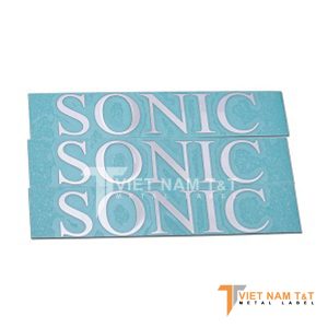 Mẫu tem nhôm siêu mỏng cho Sonic