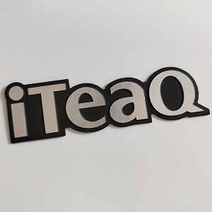 Mẫu tem nhôm xước logo iTeaQ