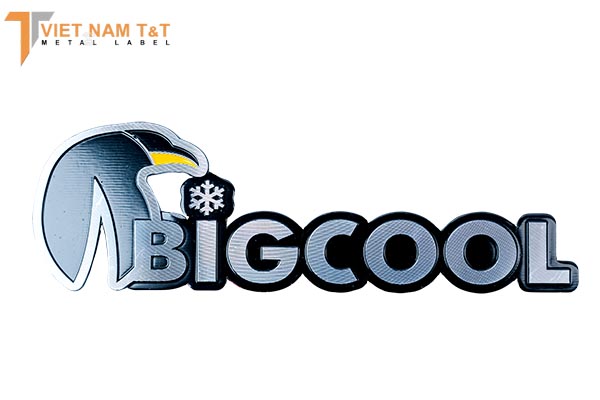 Tem nhôm xước mỏng logo BigCool