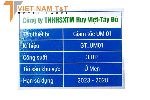Tem tủ điện Huy Việt - Tây Đô